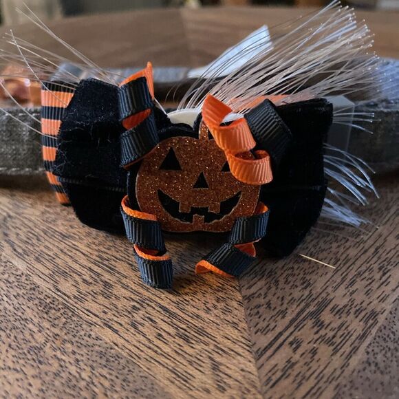 Halloween Medium Dog Collar Bow Tie Adjustable Pet Collar Multicolor Lights Used - Picture 15 of 16